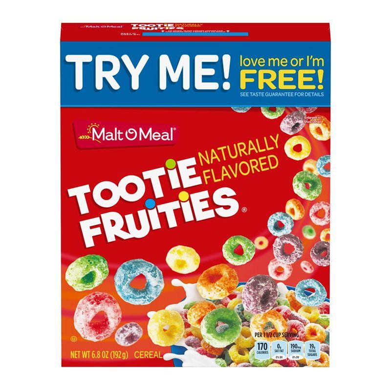 Malt o Meal Tootie Fruities, confezione di cereali alla frutta da 192g