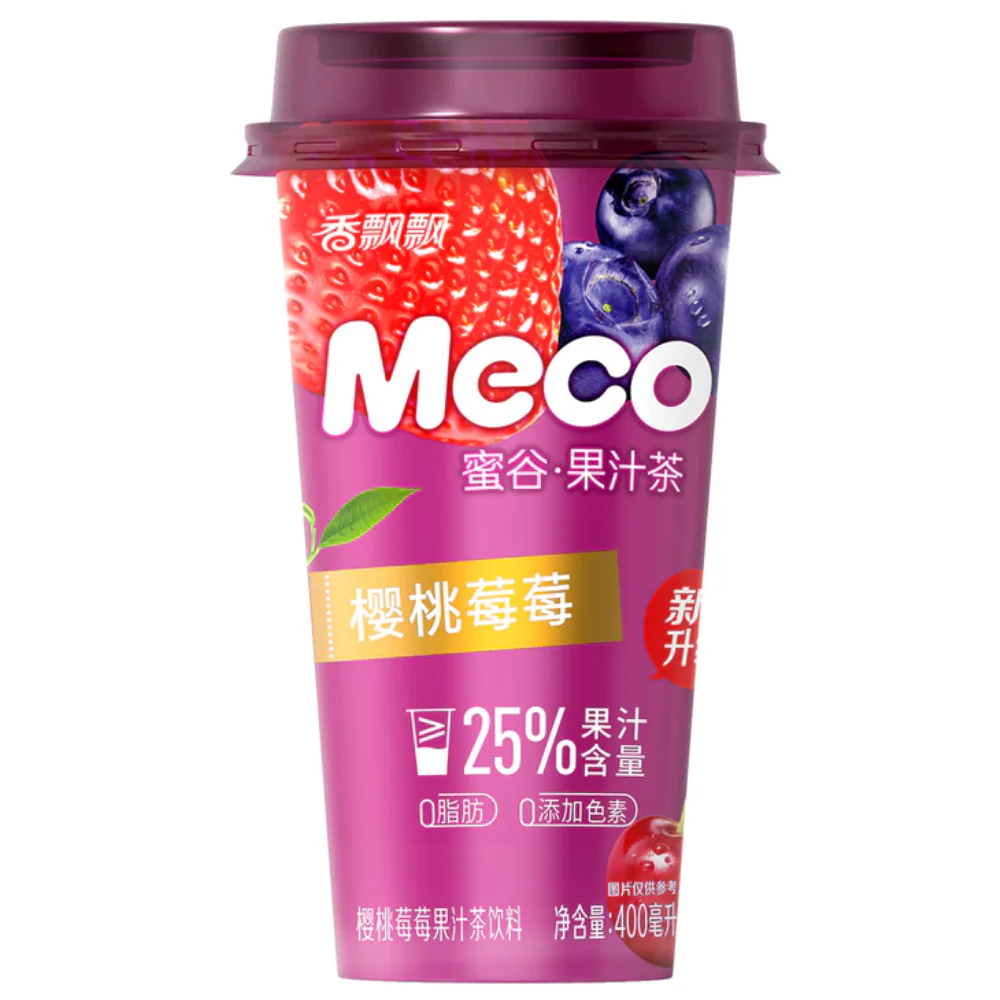 Meco Cherry, Berry & Strawberry Fruit Tea, tè alla frutta da 400ml