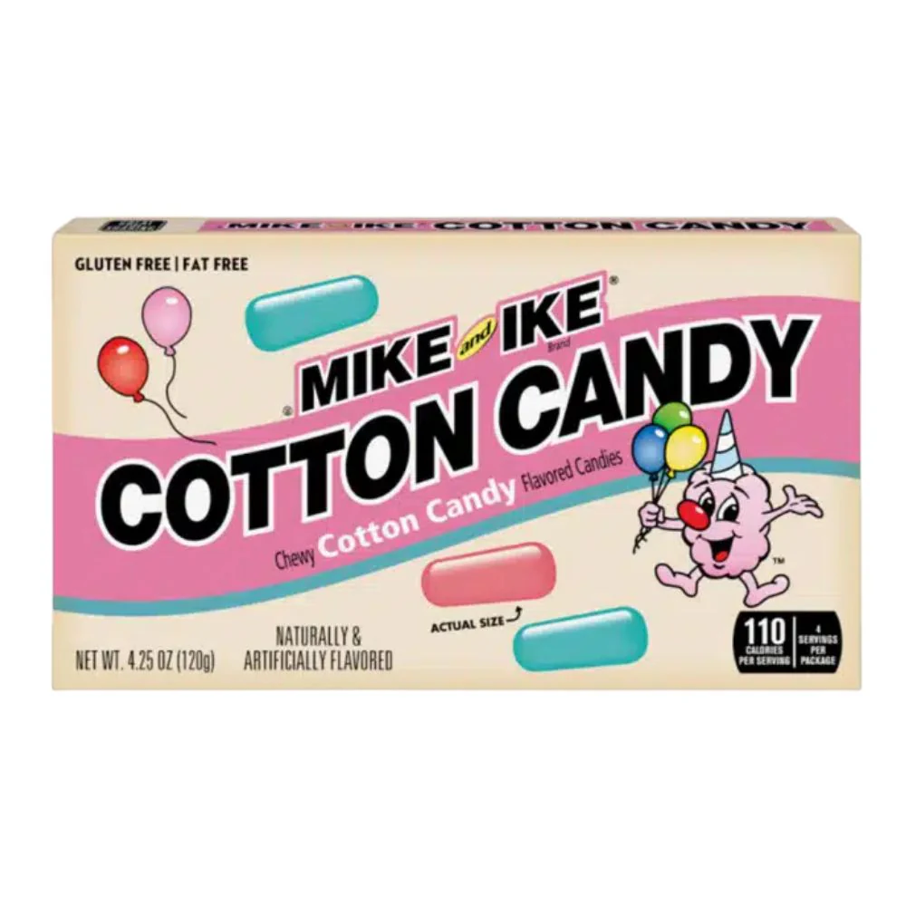 Mike and Ike Cotton Candy, caramelle al gusto di zucchero filato da 120g