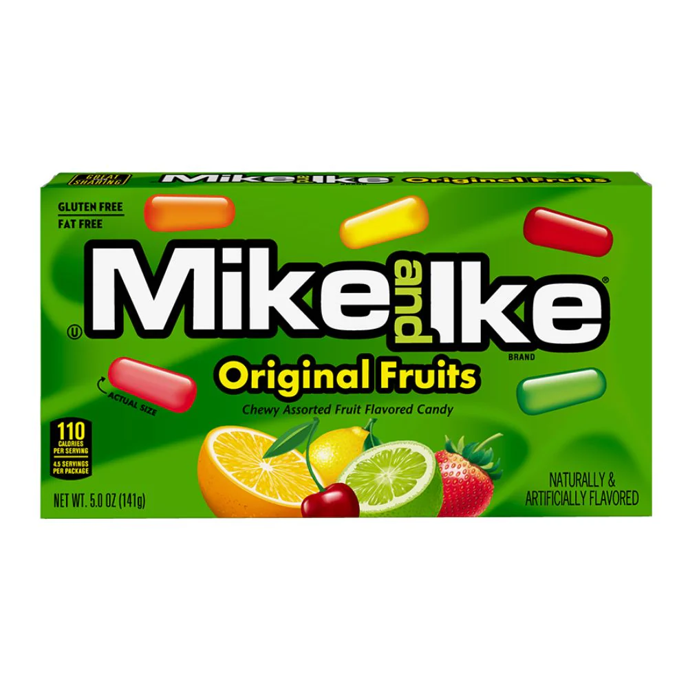 Mike and Ike Original Fruits, caramelle al gusto di frutta da 120g