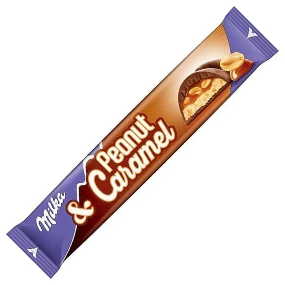 Milka Peanut & Caramel, barretta al cioccolato con arachidi e caramello da 37g