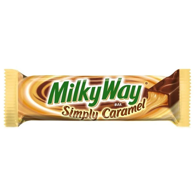 MilkyWay Simply Caramel Bar, barretta al cioccolato ed extra caramello da 54,1g