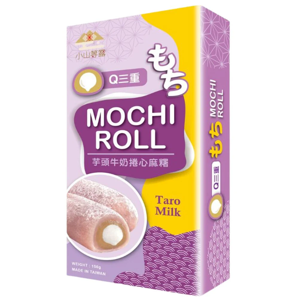 Yi Xi Food Japanese Mochi Roll Taro Milk, mochi ripieni di crema al taro da 150g