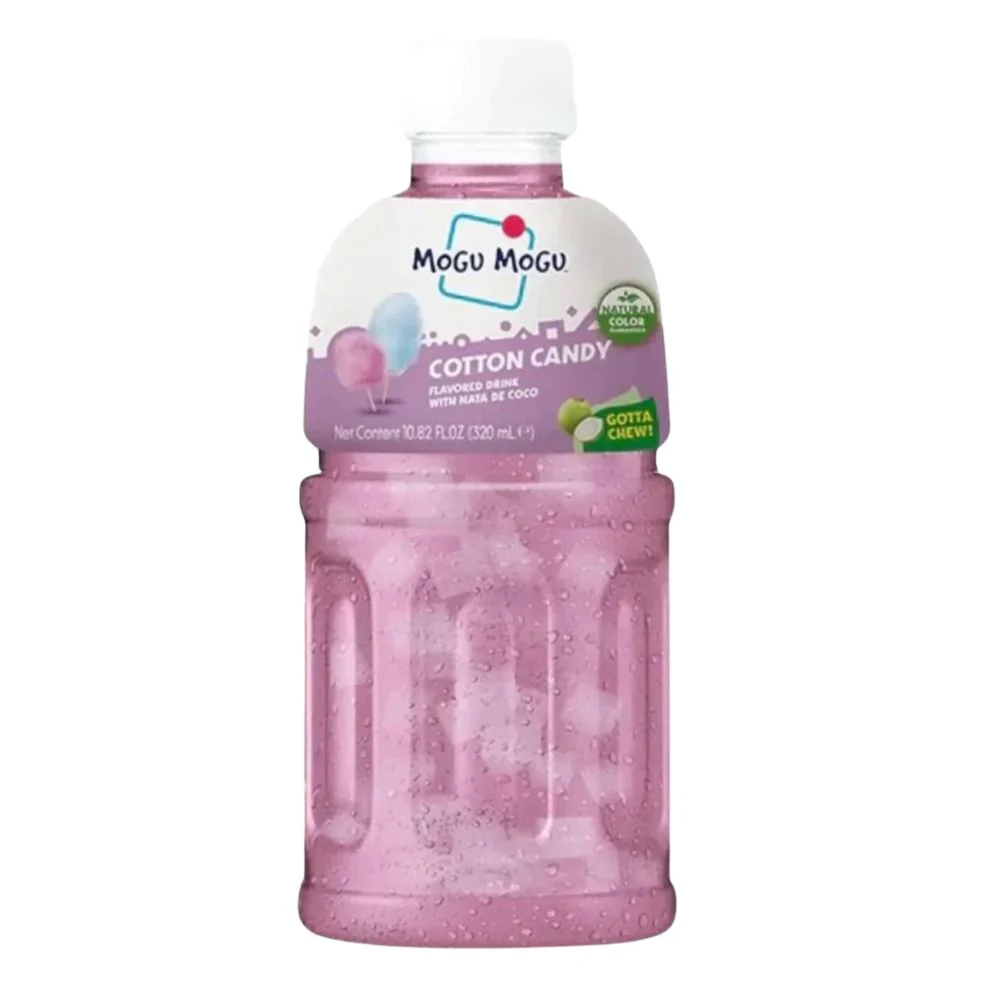Mogu Mogu Cotton Candy, bevanda al gusto di zucchero filato da 320ml