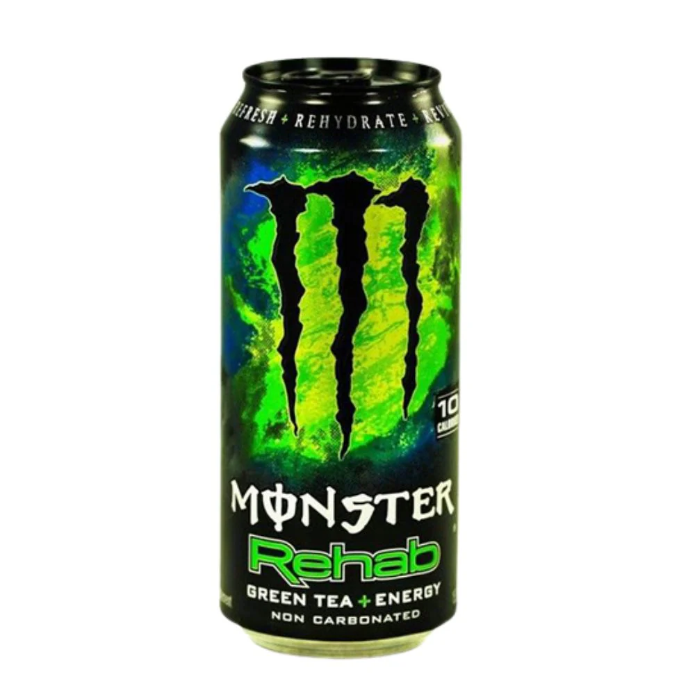 Monster Energy Rehab Green Tea, energy drink al tè verde da 473ml