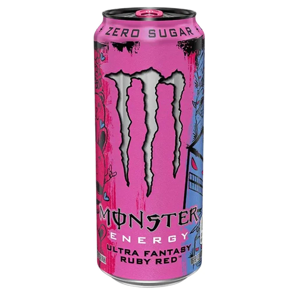 Monster Energy Ultra Fantasy Ruby Red, bevanda energetica al gusto di agrumi con nata de cocco da 473ml