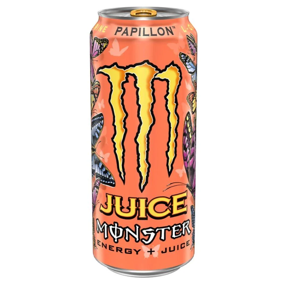 Monster Juice Papillon, energy drink alla pesca nettarina da 473ml
