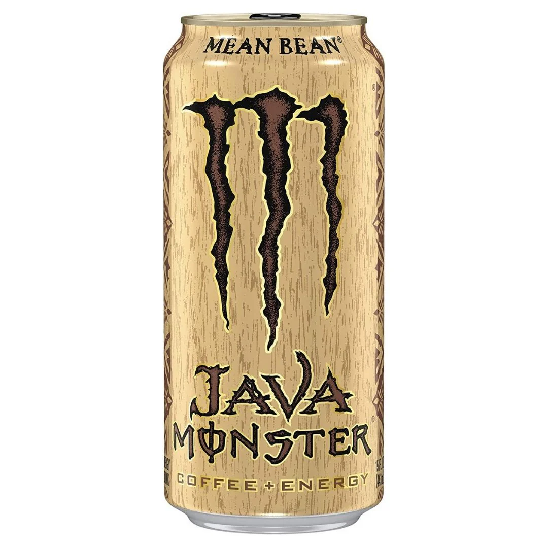 (Monster non da collezione, danneggiata) Monster Java Mean Bean, energy drink al caffè e panna da 443ml