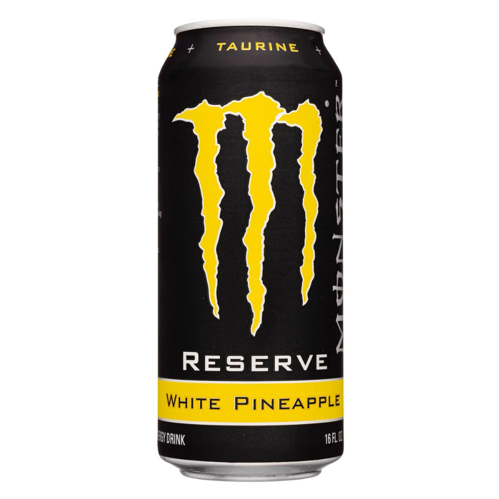 (Monster non da collezione, danneggiata) Monster Reserve White Pineapple, energy drink all'ananas da 473ml