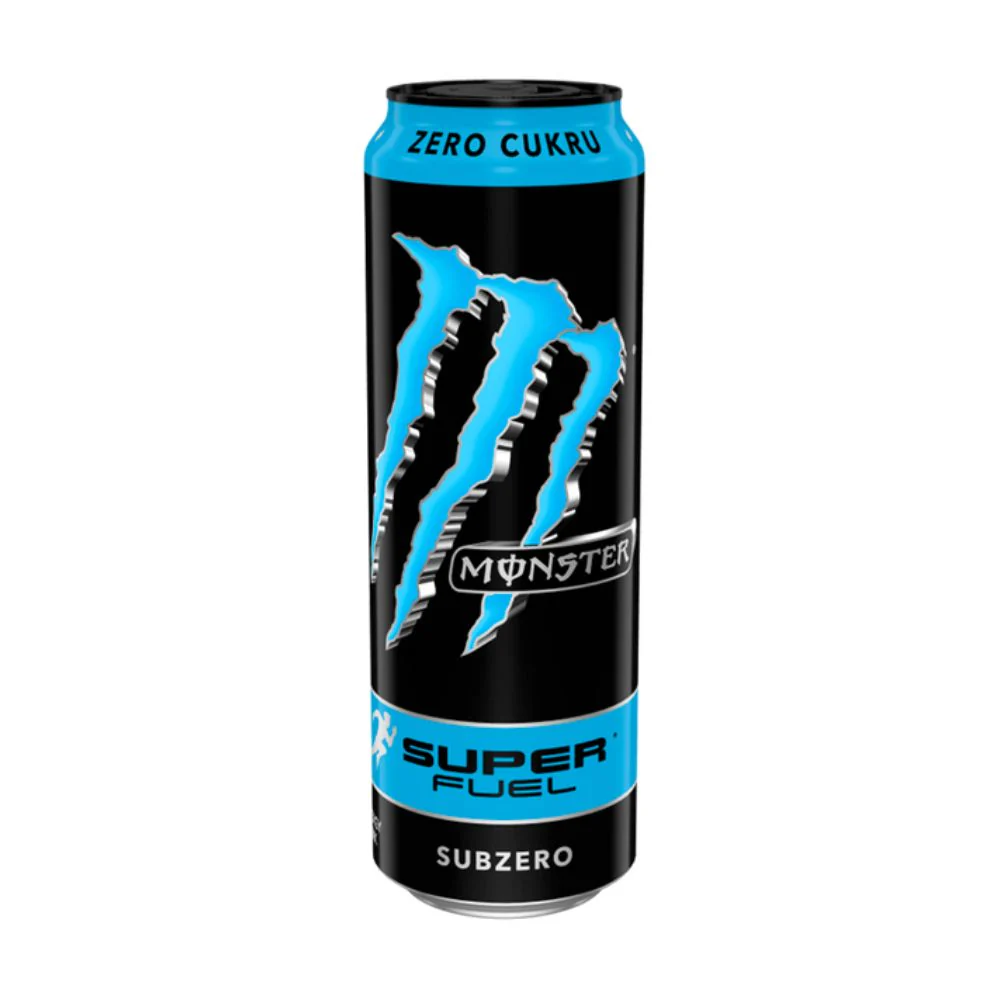 (Monster non da collezione, danneggiata) Monster Super Fuel Subzero, energy drink al gusto frutta da 568ml