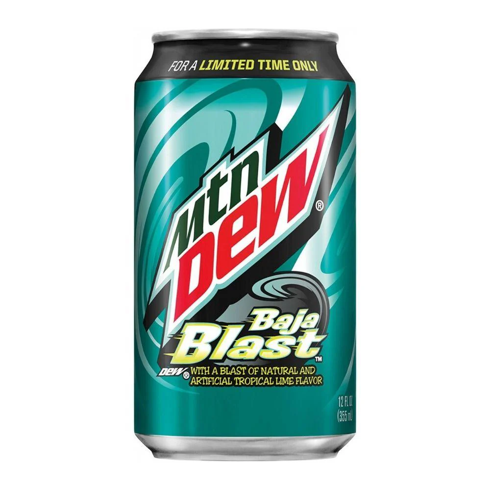 Mountain Dew Baja Blast, bevanda ai frutti tropicali da 355ml