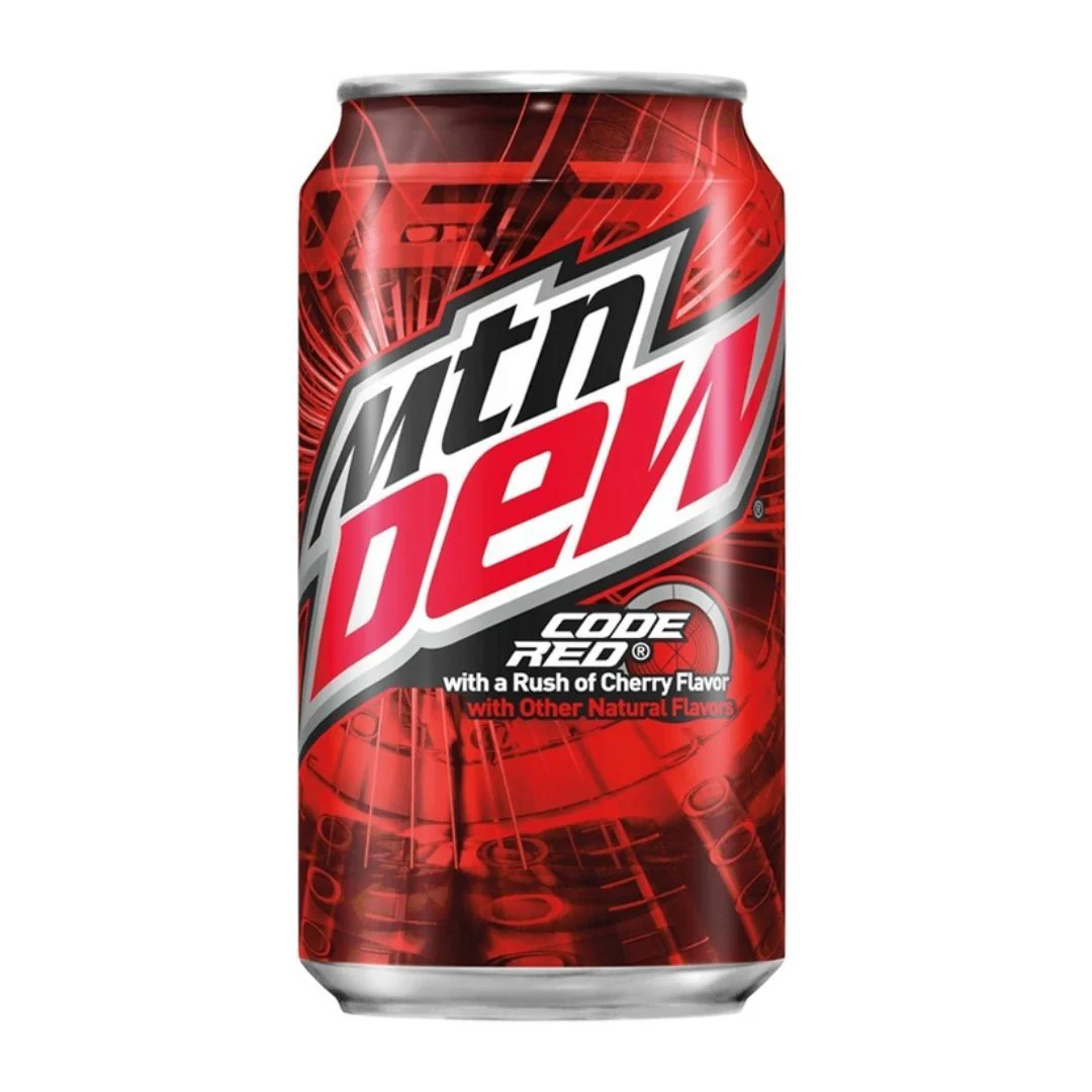 Mountain Dew Code Red, bevanda alla ciliegia da 355ml