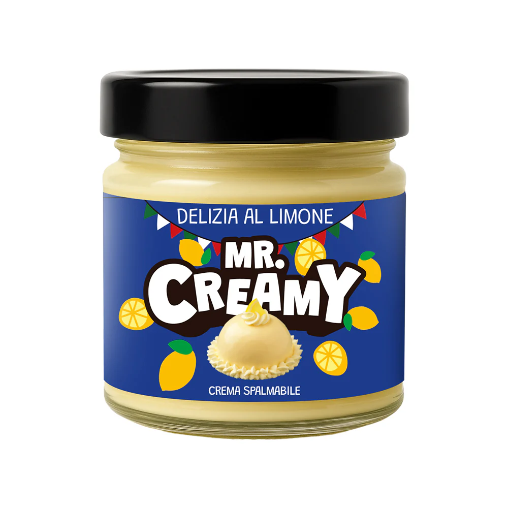 Mr. Creamy Delizia al Limone, crema spalmabile alla delizia al limone da 200g