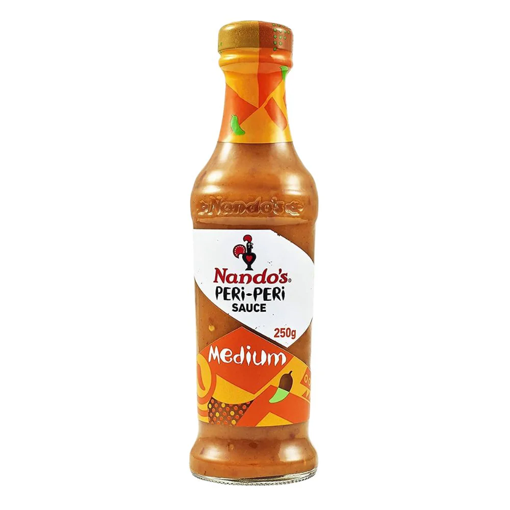 Nando's Peri Peri Medium Sauce, salsa peri peri piccante da 250g