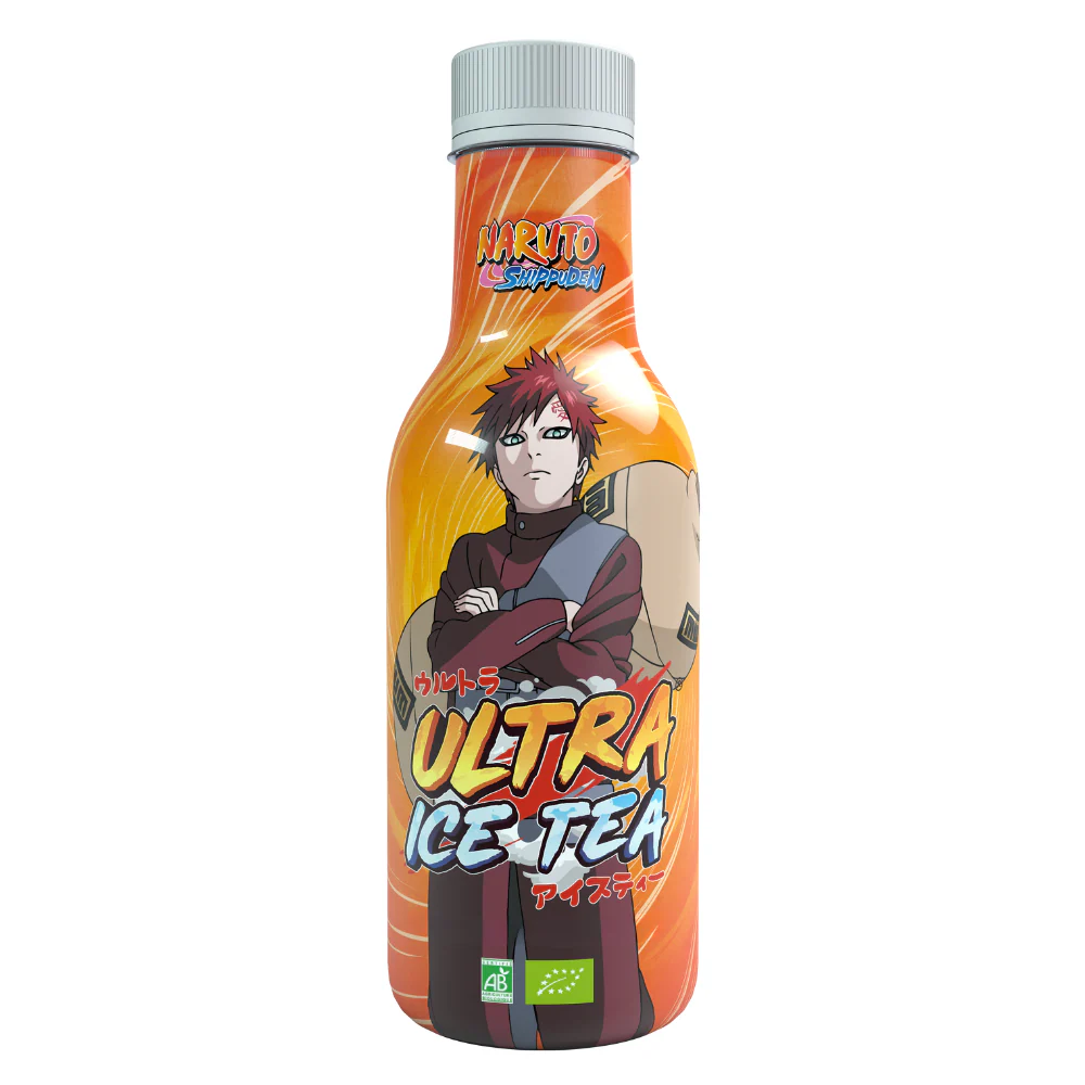 Naruto Ultra Ice Tea Gaara With Peach Juicy, tè bianco con succo di pesca da 500ml