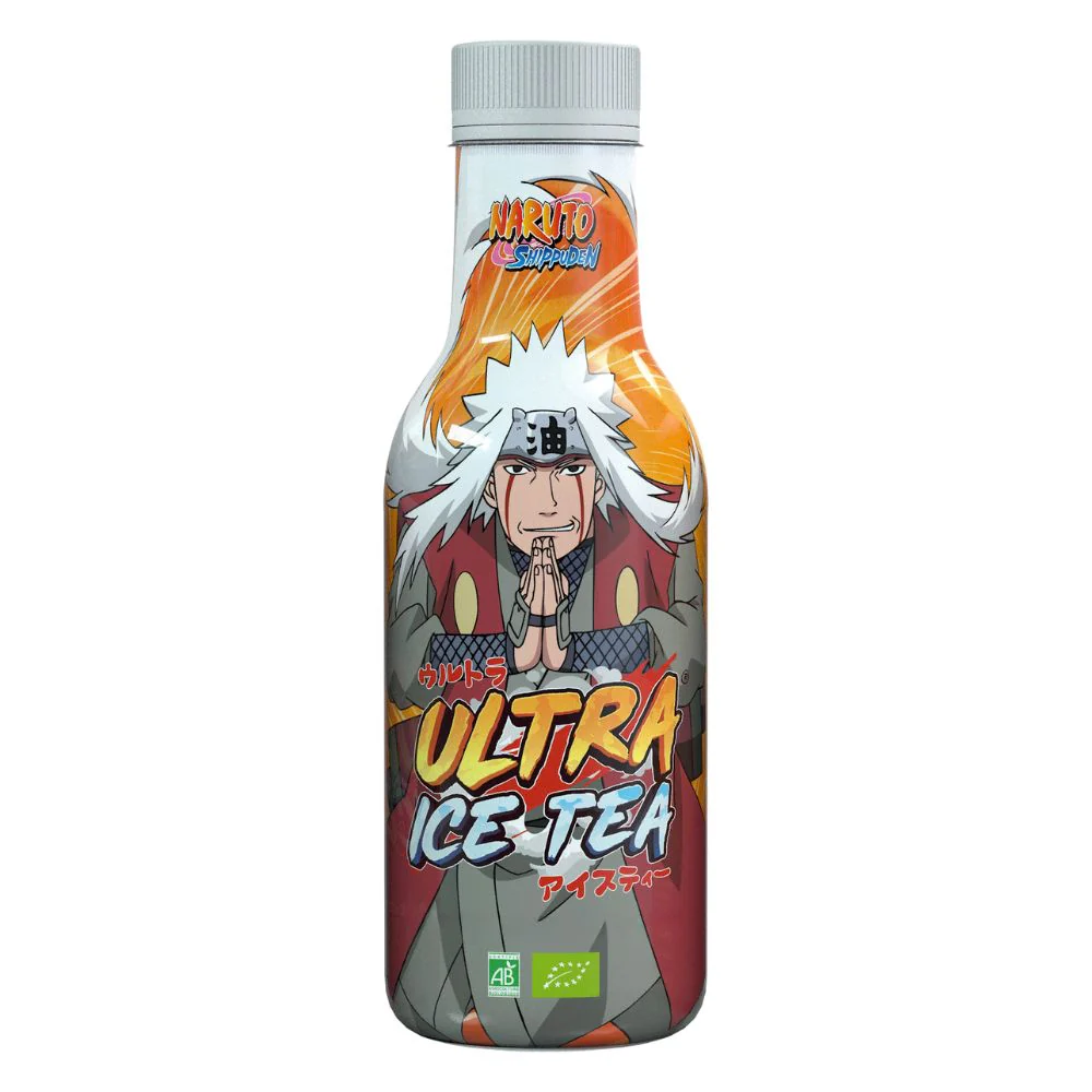Naruto Ultra Ice Tea Jiraiya With Peach Juicy, tè bianco con succo di pesca da 500ml