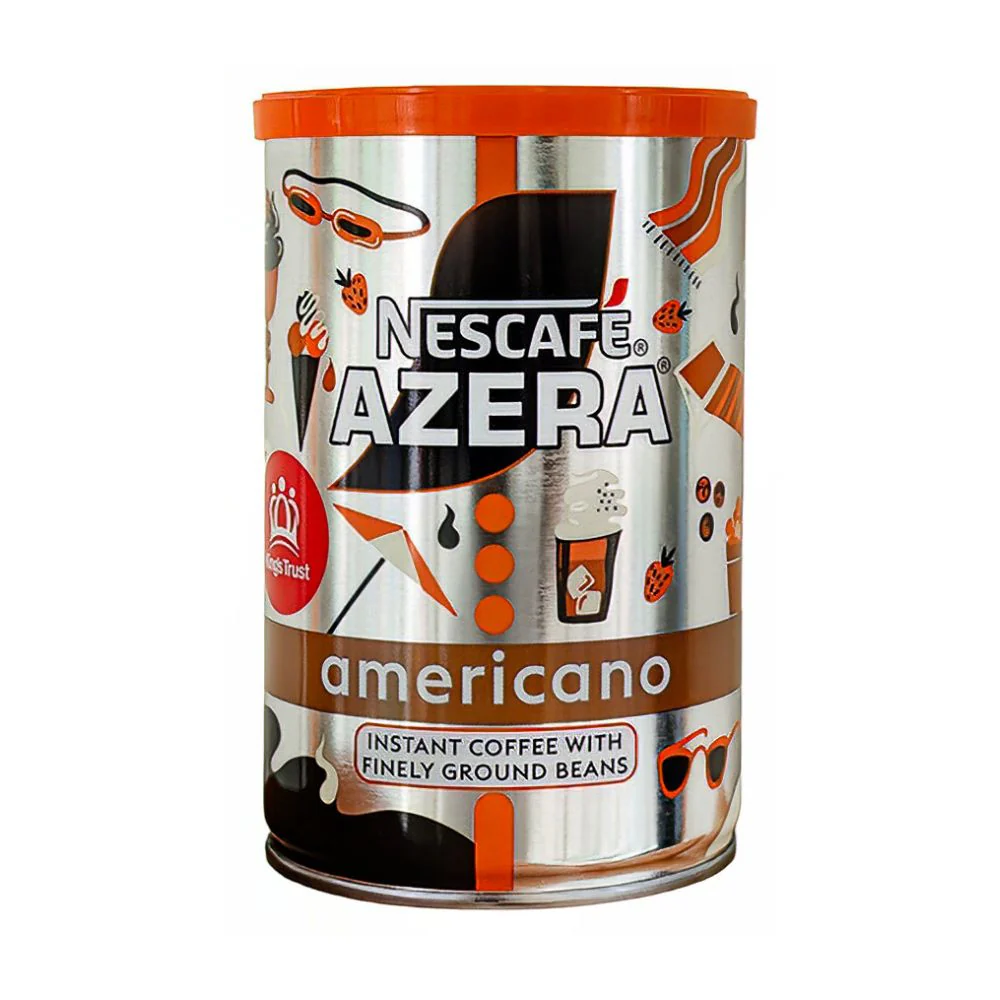 Nescafe Azera Americano, caffè solubile con caffè torrefatto macinato finemente da 90g