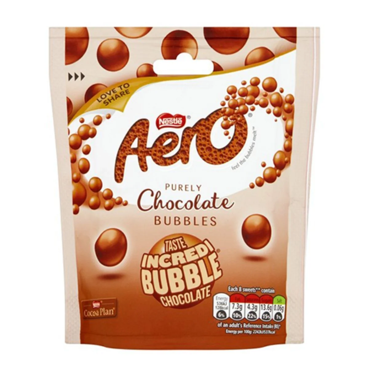 Nestle Aero Chocolate Bubble, cioccolatini con le bolle da 92g