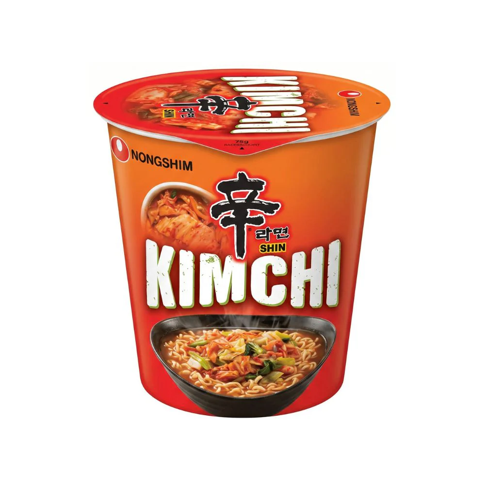 Nongshim Kimchi Shin Cup, noodles al gusto di kimchi da 75g