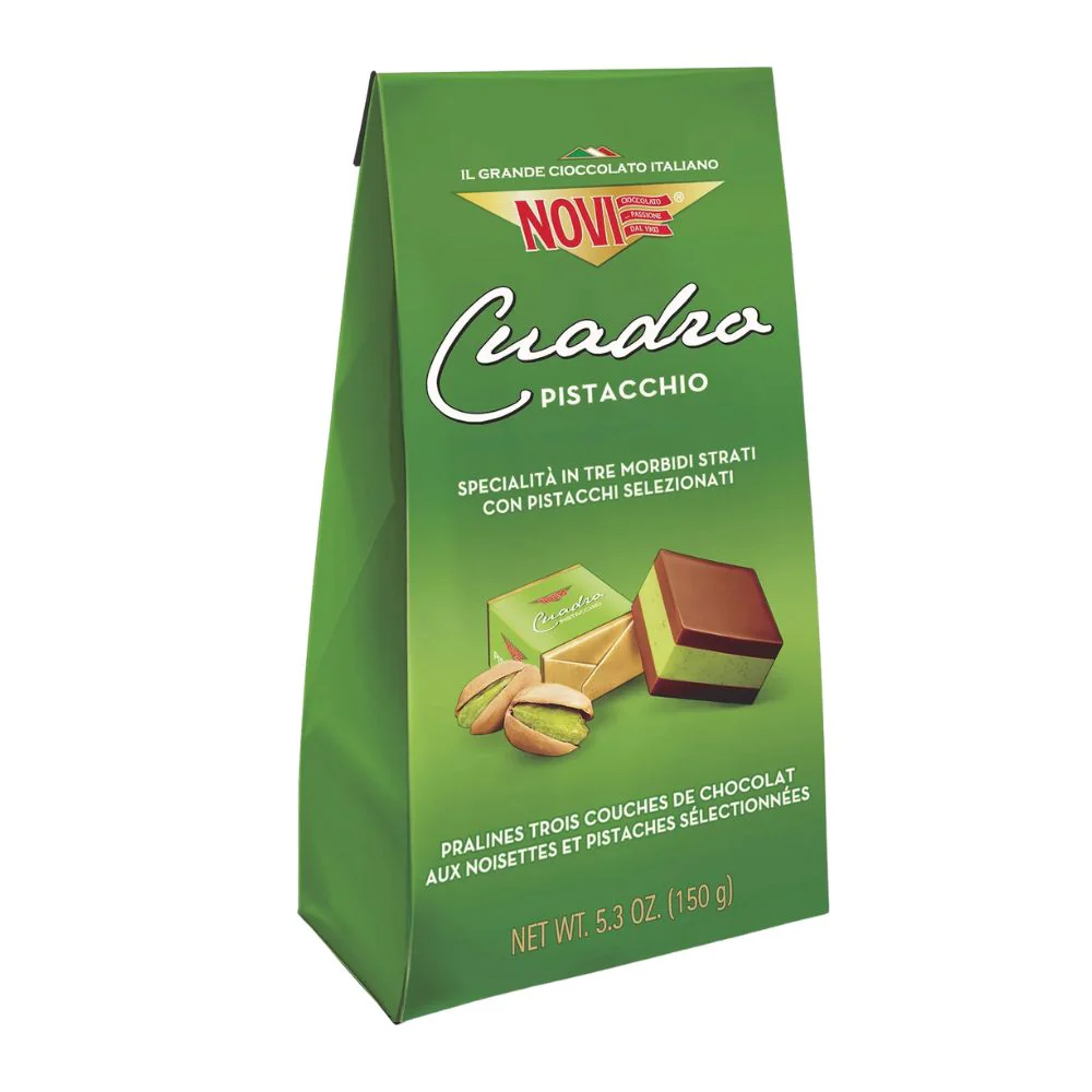 Novi Cuadro Pistacchio, praline di cioccolato ai pistacchi da 150g
