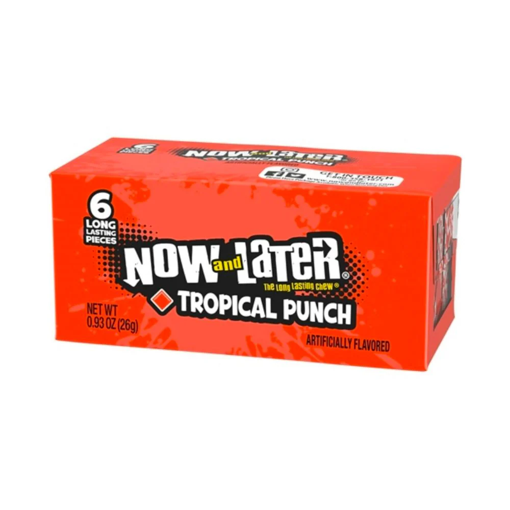 Now Later Tropical Punch, caramelle ai frutti tropicali da 26g