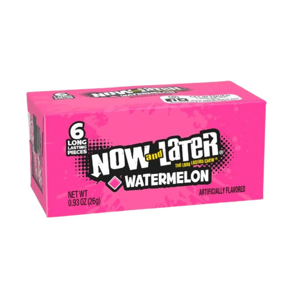 Now & Later Watermelon, caramella al gusto anguria da 26g