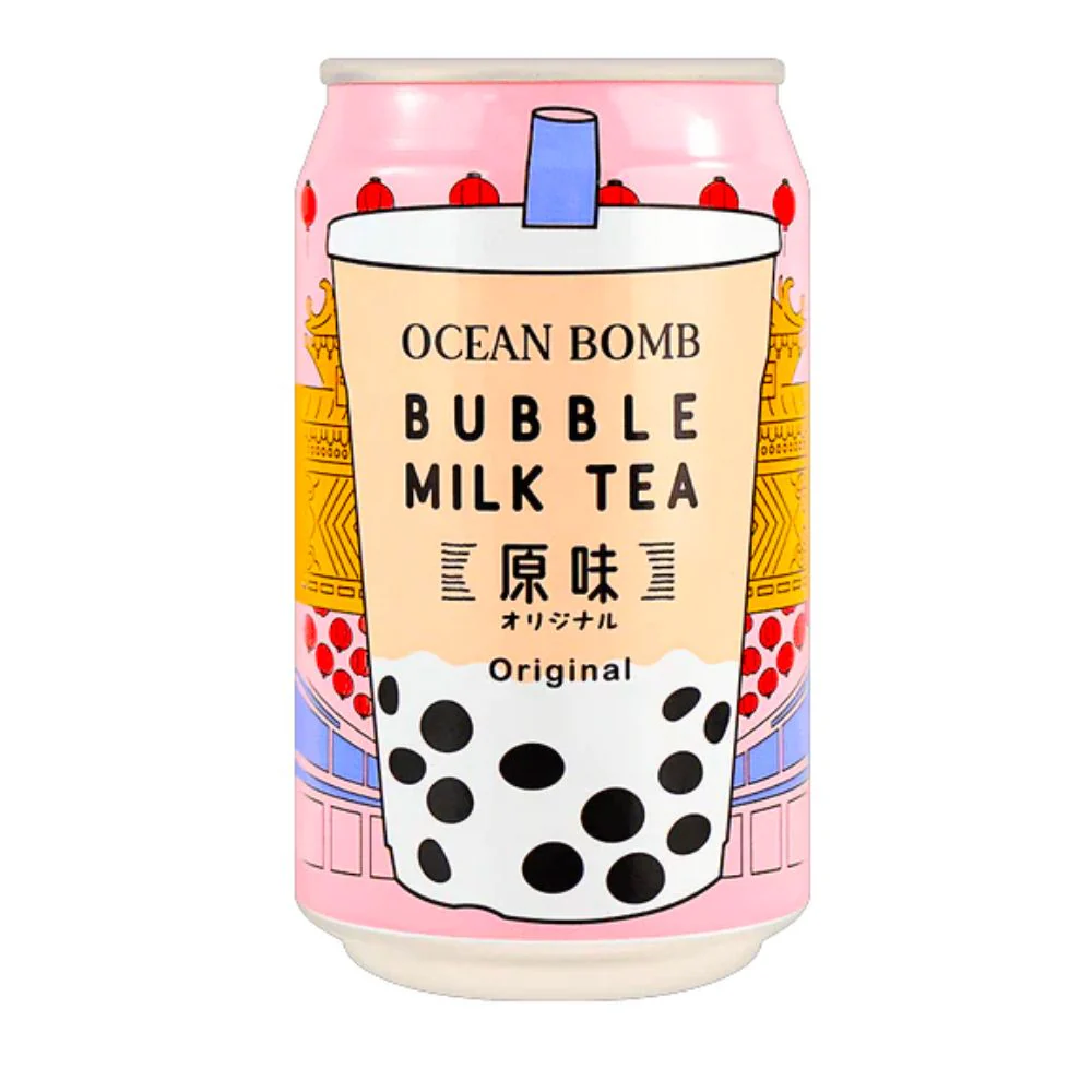 Ocean Bomb Bubble Milk Tea, tè al gusto latte e tapioca da 315ml
