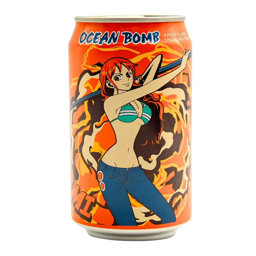 Ocean Bomb Nami Limited Edition, bevanda frizzante al gusto di mango da 330ml