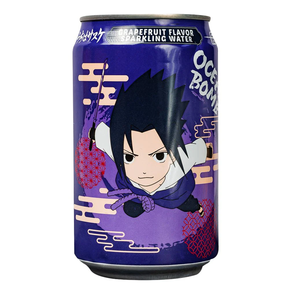 Ocean Bomb Sasuke Grapefruit Sparkling Water, bevanda gassata aromatizzata al gusto di pompelmo da 330ml