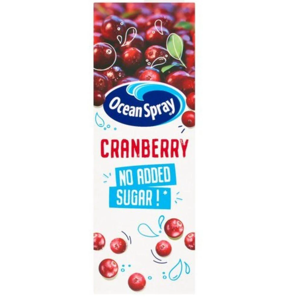 Ocean Spray Cranberry No Added Sugar, succo al mirtillo senza zucchero da 1lt