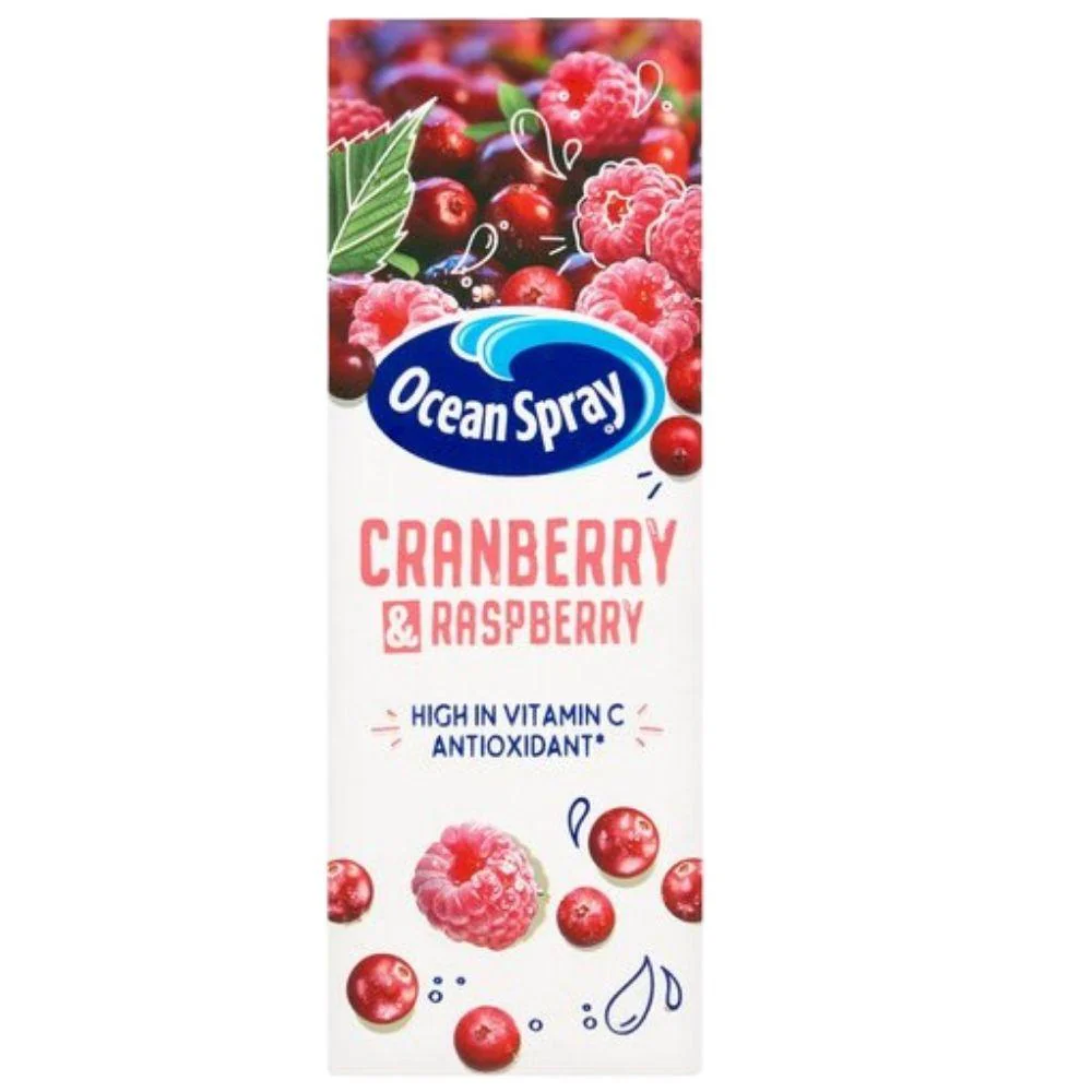 Ocean Spray Cranberry & Raspberry, succo al mirtillo e lampone da 1lt