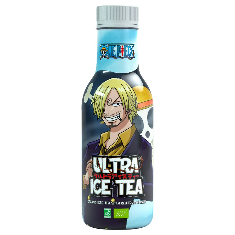 One Piece Ultra Ice Tea Sanji, tè al gusto di frutti rossi da 500ml