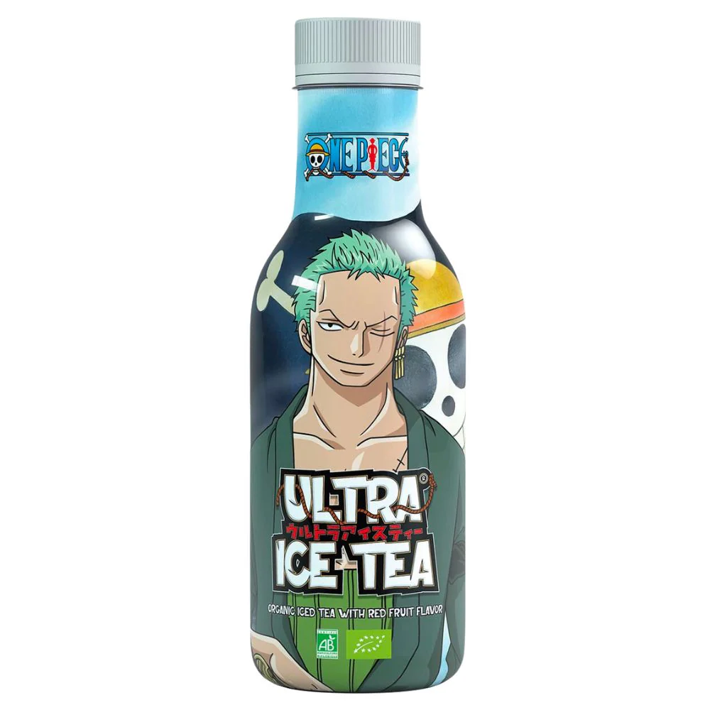 One Piece Ultra Ice Tea Zoro, tè al gusto di frutti rossi da 500ml