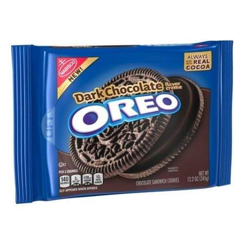 Oreo Dark Chocolate Flavor Creme, biscotti al cioccolato fondente da 345g