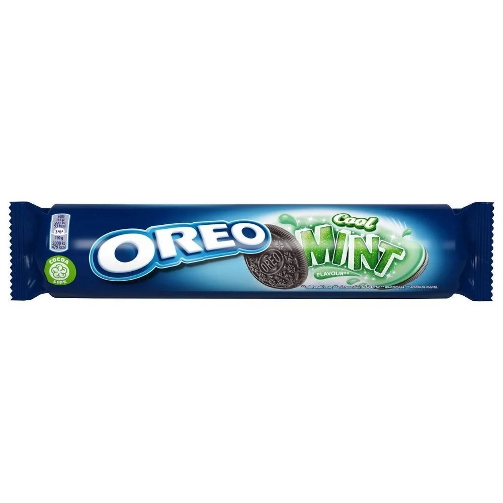 Oreo Mint Flavour, biscotti alla menta da 154g