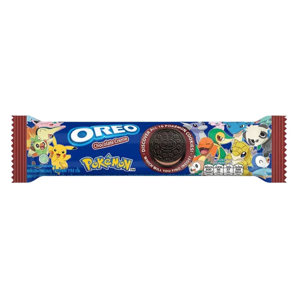 Oreo Pokemon Chocolate Creme, biscotti con crema al cioccolato da 119,6g