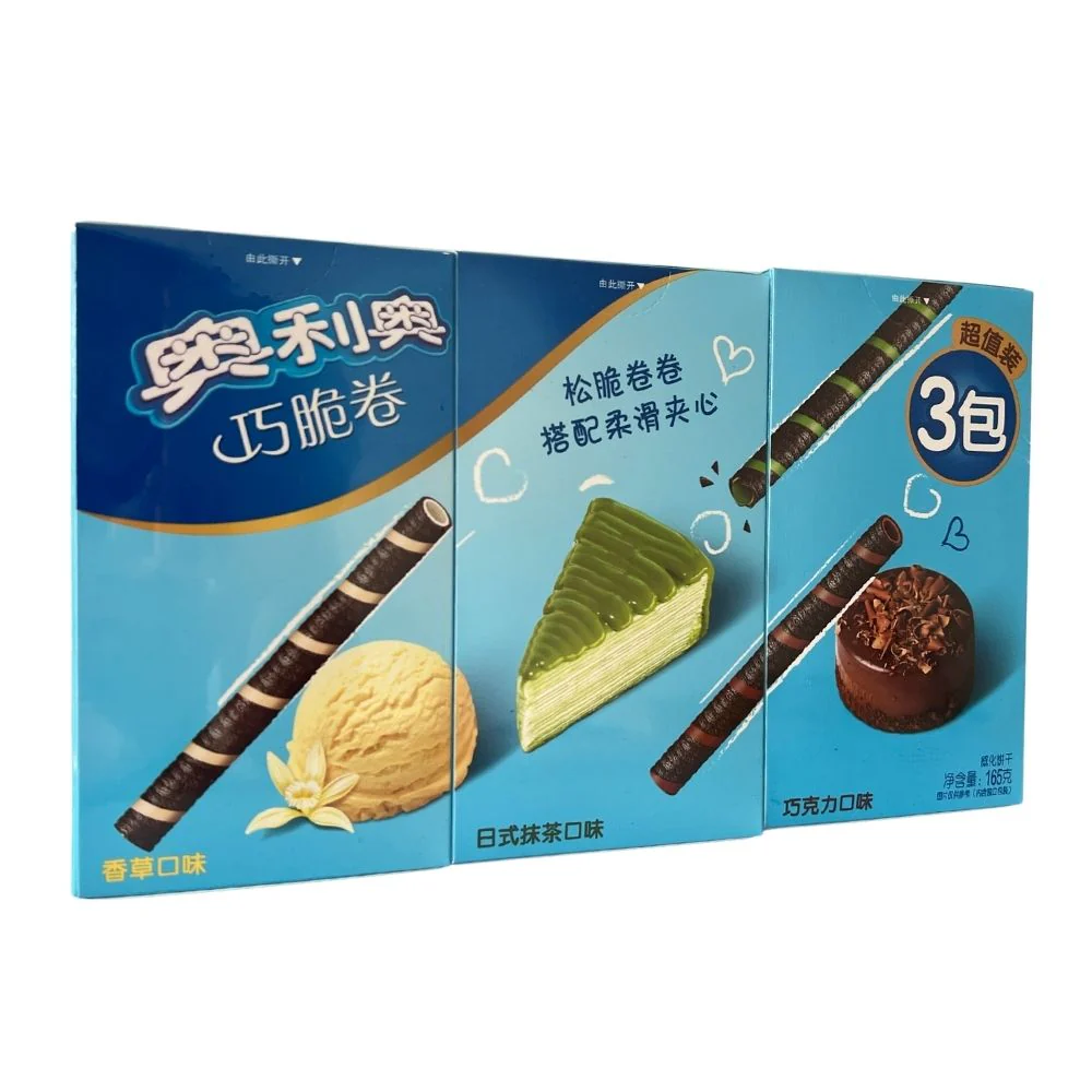 Oreo Roller, rollini di cioccolato alla crema di vaniglia, cioccolato e pistacchio da 165g