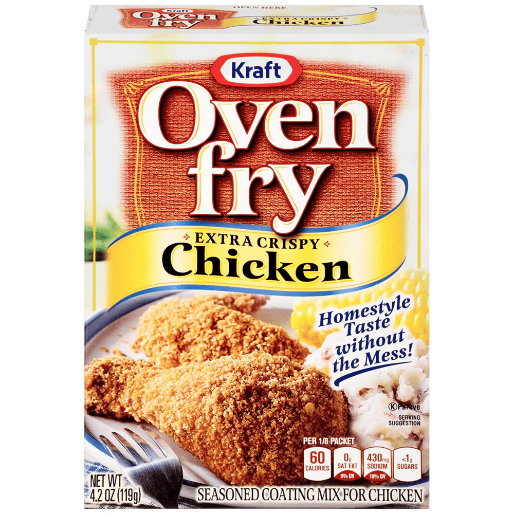 Oven Fry Extra Crispy Chicken, panatura per pollo da 119g