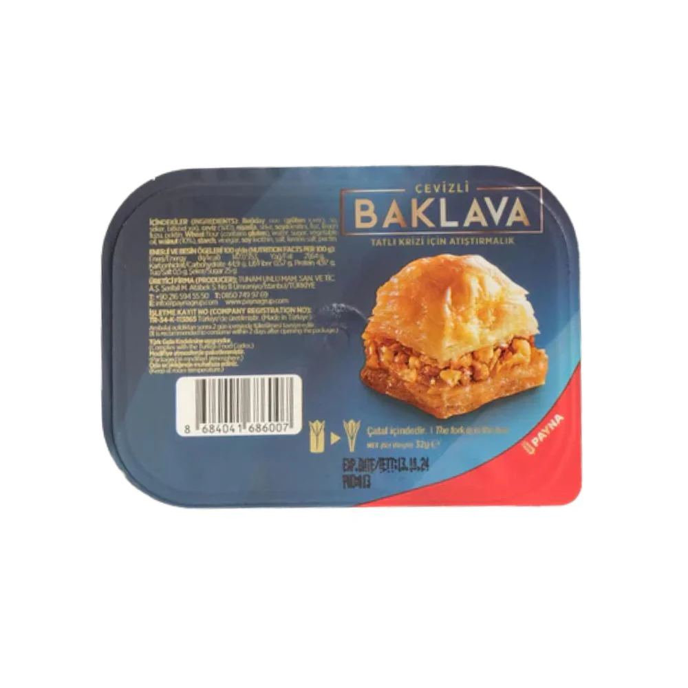 Payna Baklava Walnut, baklava con noci da 30g