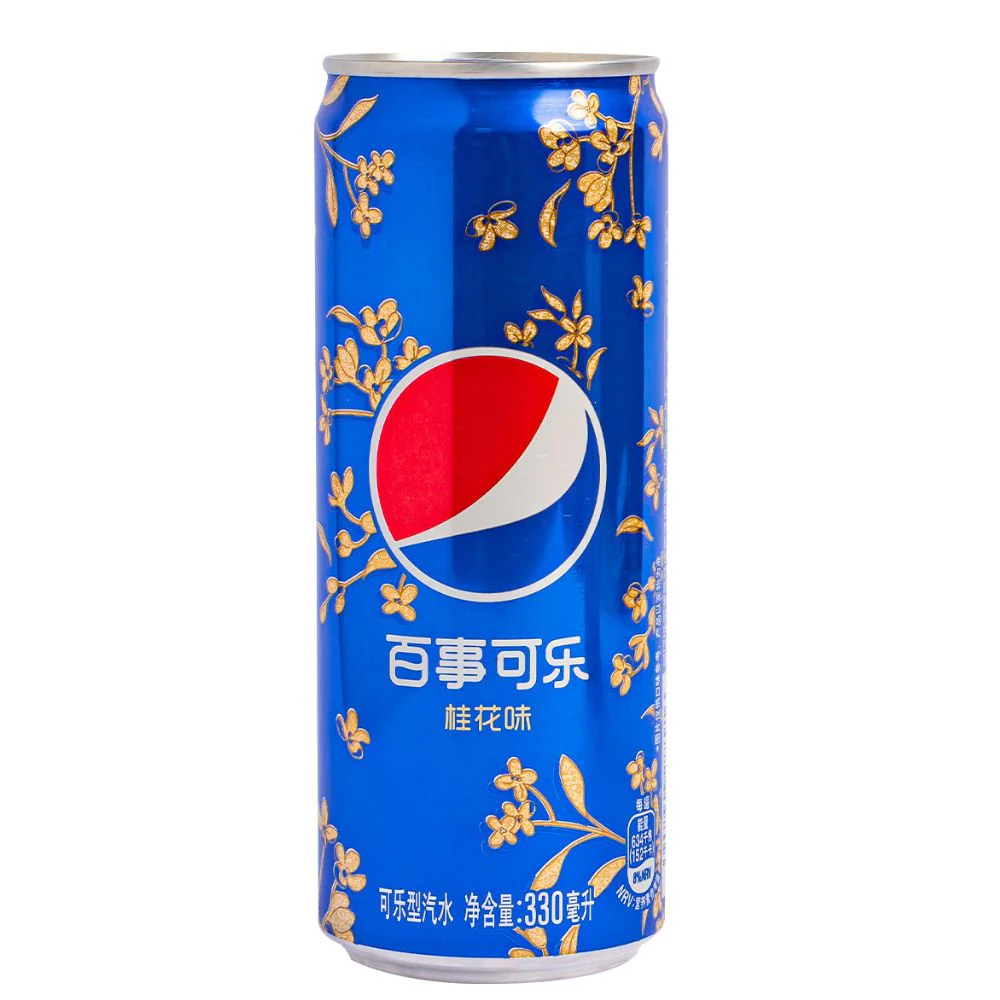 Pepsi Osmanthus Flavoured Cola, bevanda gusto osmanthus  da 330ml