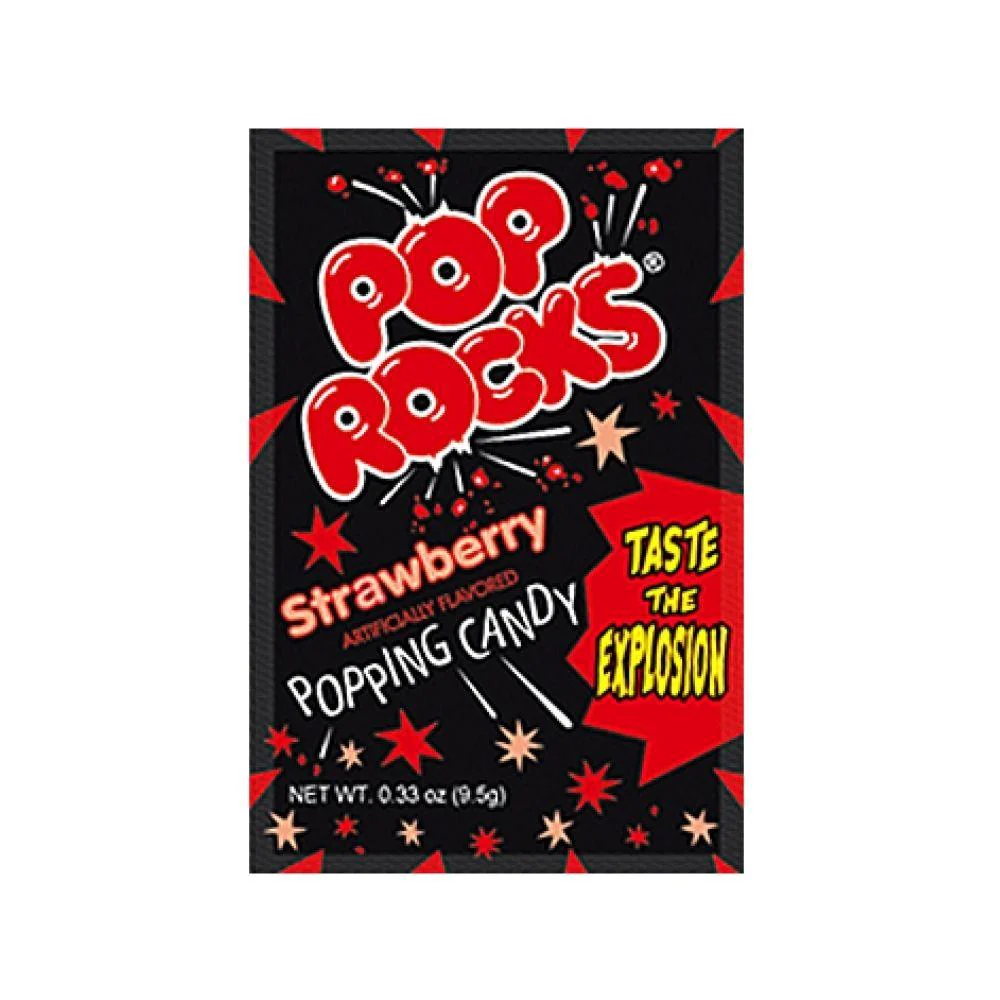Pop Rocks Strawberry, caramella alla fragola da 9.5g