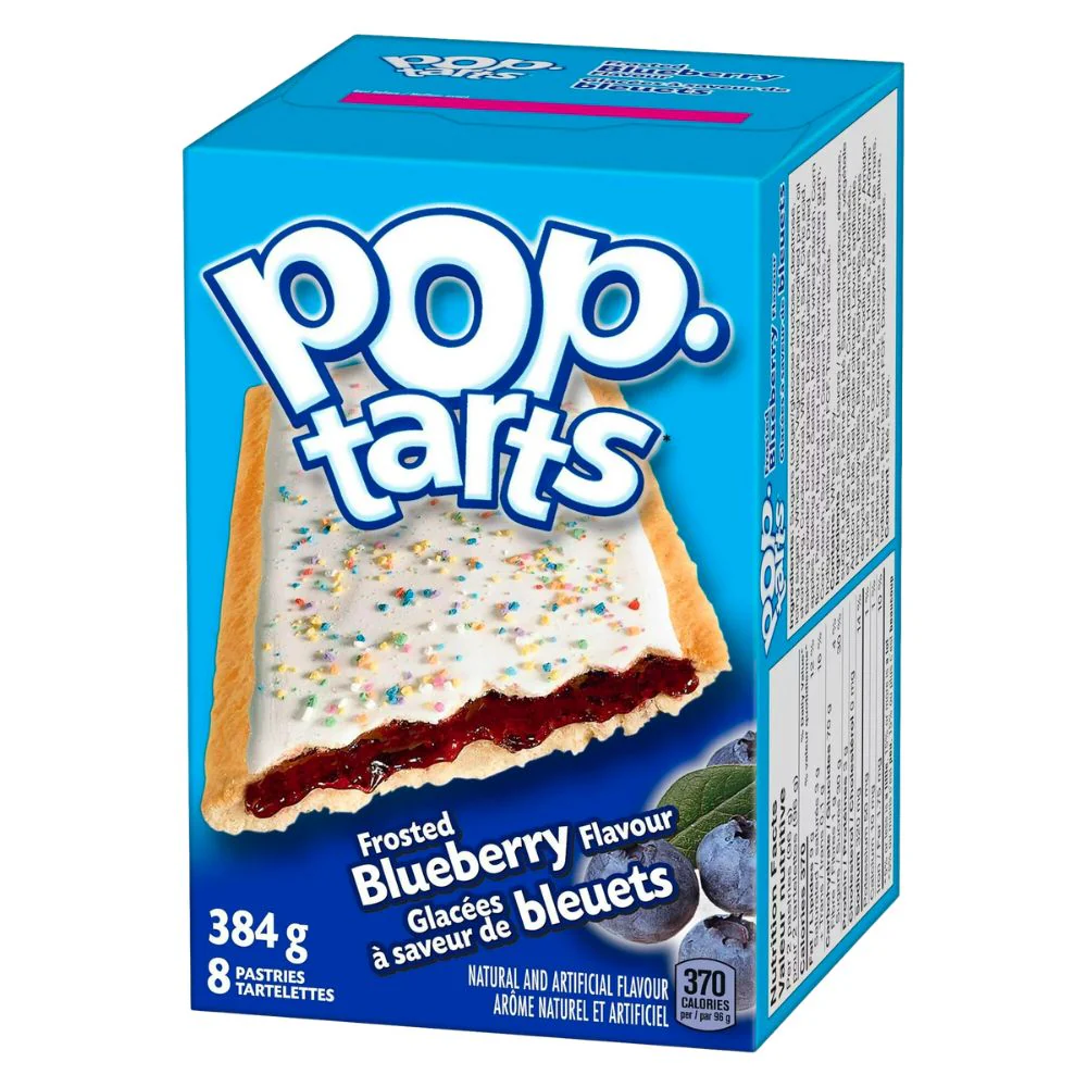 Pop Tarts Frosted Blueberry, biscotti ripieni di crema al mirtillo da 384g