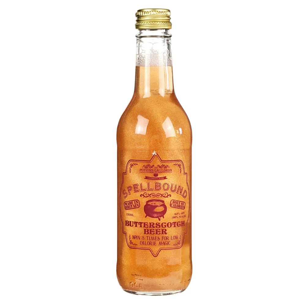 Potions The Cauldron Spellbound Butterscotch Beer, birra analcolica al gusto di caramello da 330ml