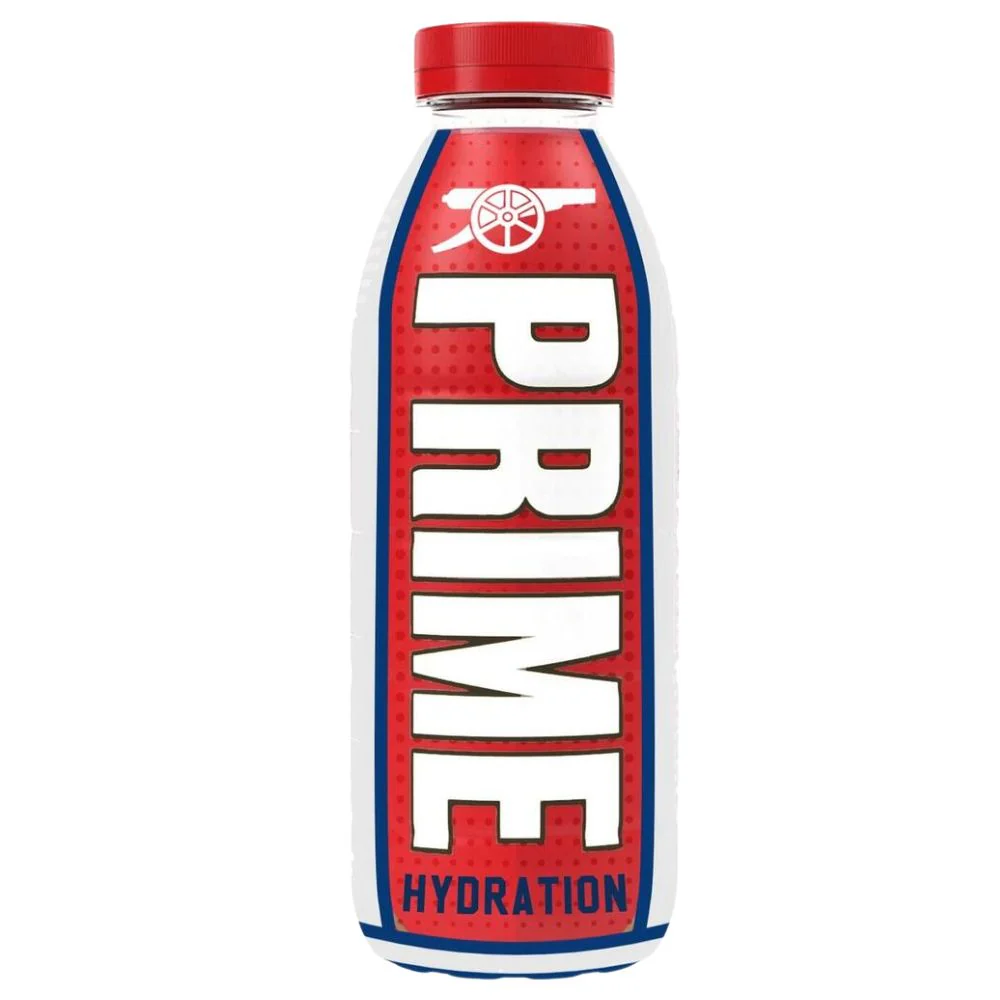 Prime Hydration Arsenal, bevanda aromatizzata al gusto di banana e fragola da 500ml