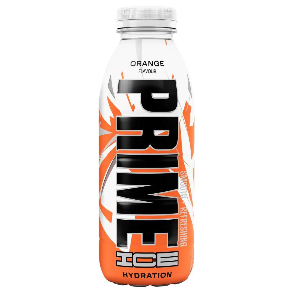 Prime Hydration Ice Orange, bevanda aromatizzata al gusto di arancia e mandarino da 500ml