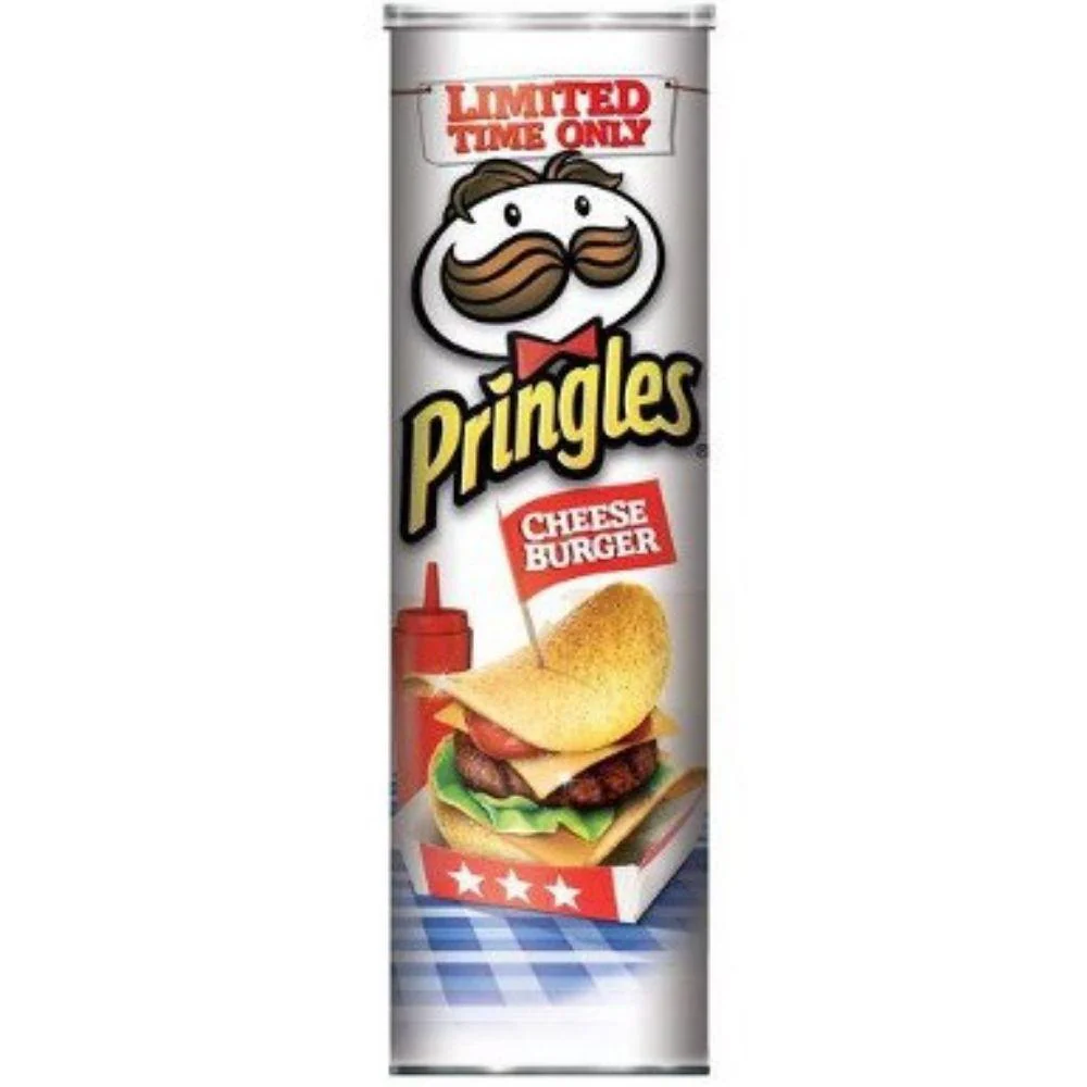 Pringles Cheeseburger, patatine al gusto cheeseburger da 158g