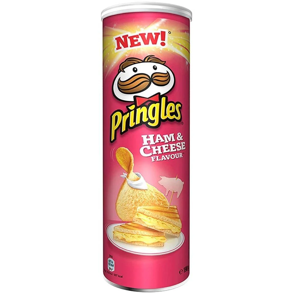 Pringles Ham&Cheese, patatine al prosciutto e formaggio da 175g