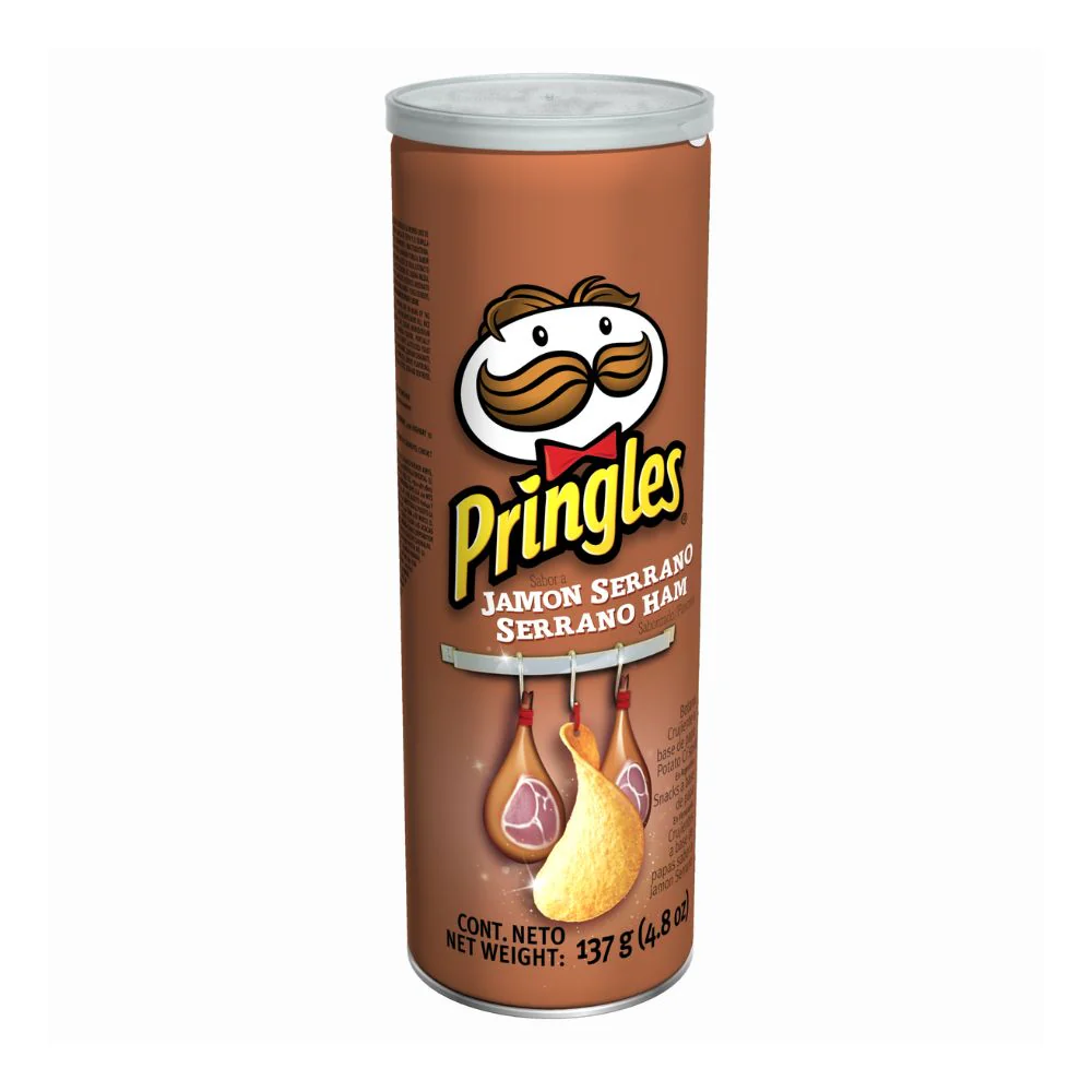 Pringles Jamon Serrano, patatine al prosciutto da 137g