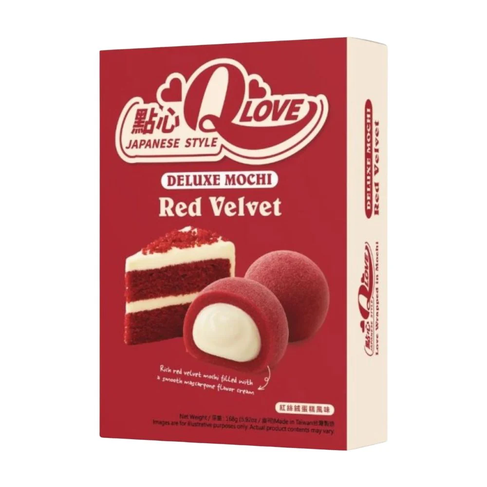 QLove Deluxe Red Velvet Mochi, mochi al gusto di red velvet da 168g