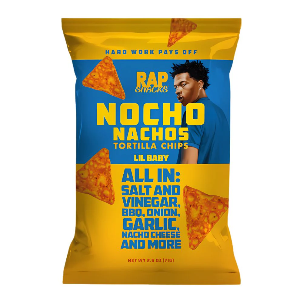 Rap Snacks Lil Baby All In Nachos Tortilla Chips, patatine tutti gusti da 71g